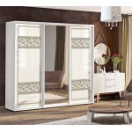 Шкаф-купе "Валенсия" крашеный высокий глянец с зеркалом 2,2м